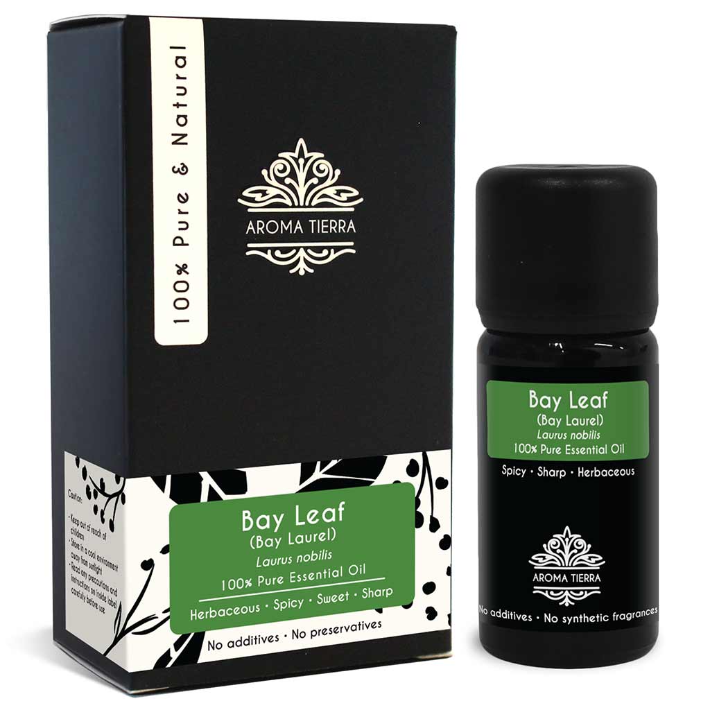 Best Pure Bay Leaf essential oil treats dandruff, itchy scalp, promote hair growth,  relieves colds, coughs, and bronchitis
