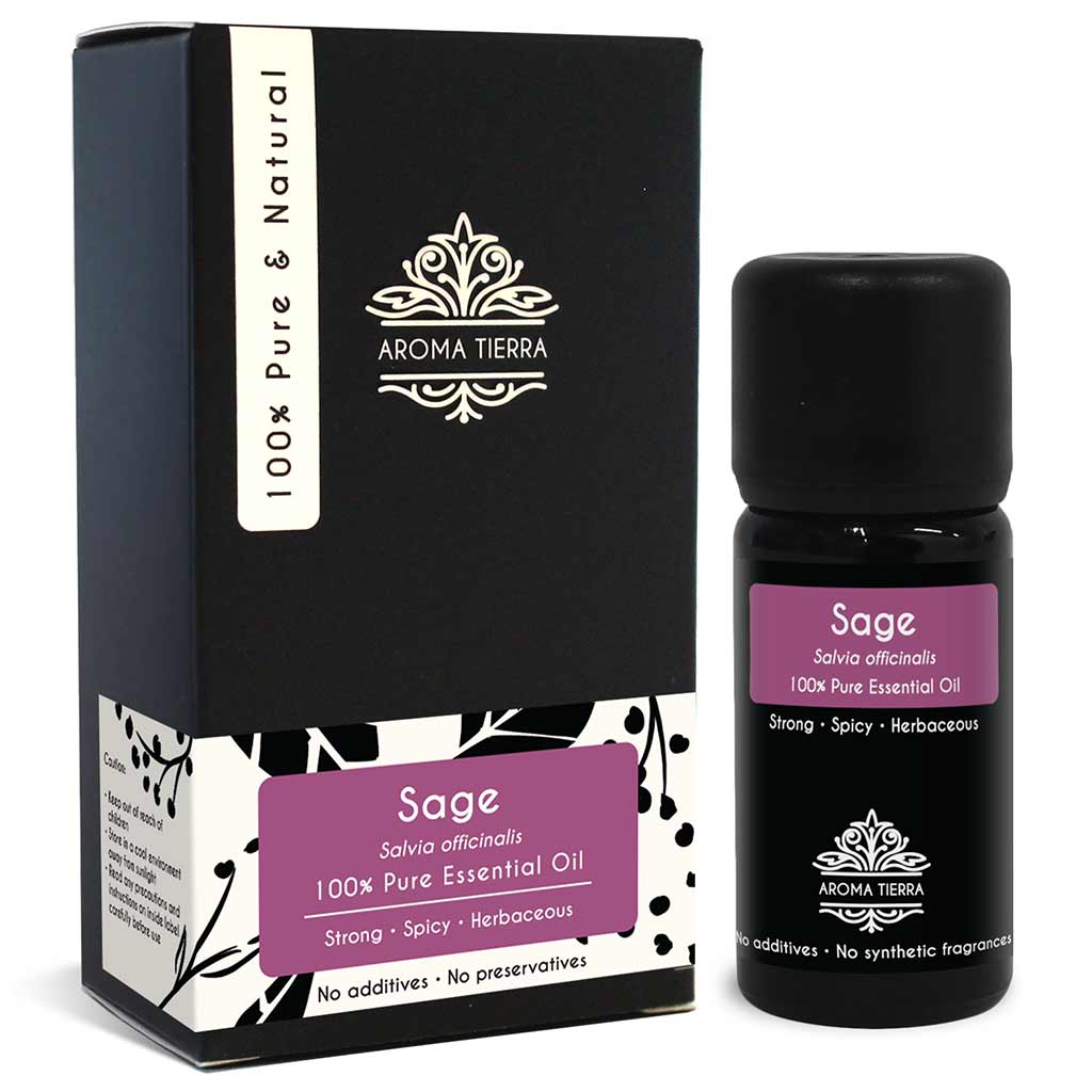 sage essential oil for skin hair aroma tierra