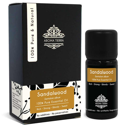 sandalwood oil for skin hair body face aroma tierra