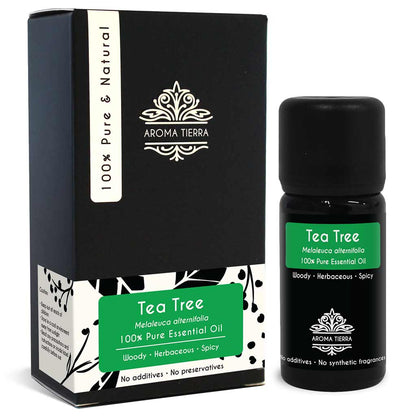 tea tree oil skin face hair scalp acne aroma tierra