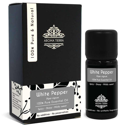 white pepper essential oil skin hair aroma tierra