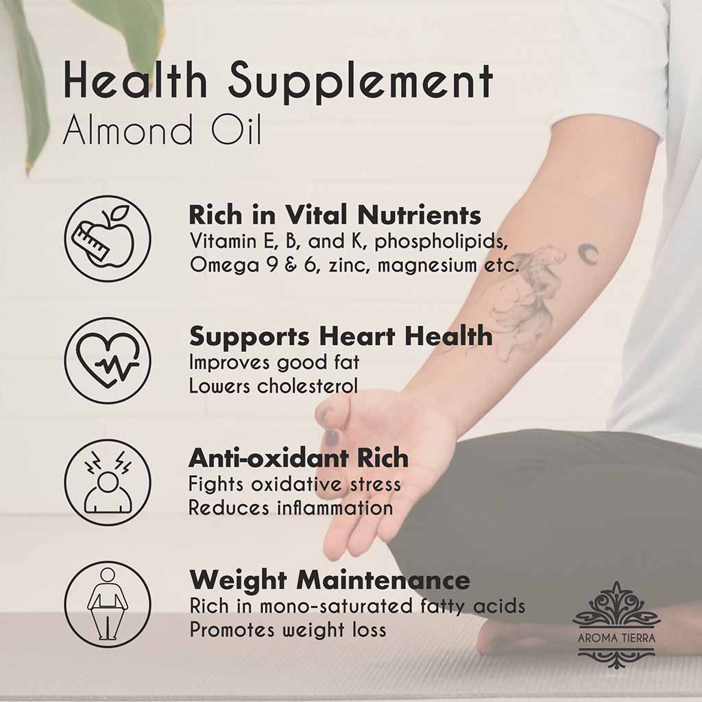 almond oil food nutrition health benefits