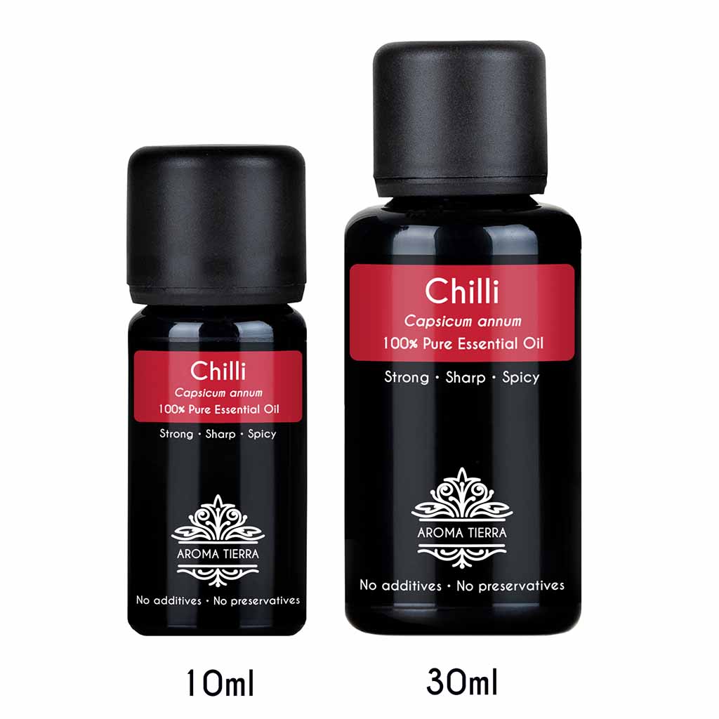 Aroma Tierra Pure Chili essential oil from India, for wound healing, skin rejuvenation