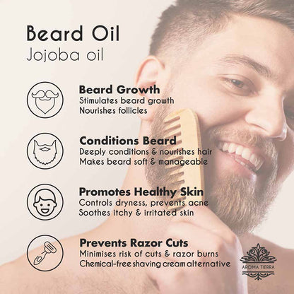 organic jojoba oil beard care men