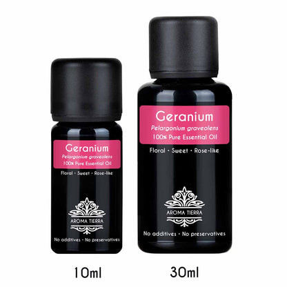 Geranium essential oil promotes hair growth, control dandruff
