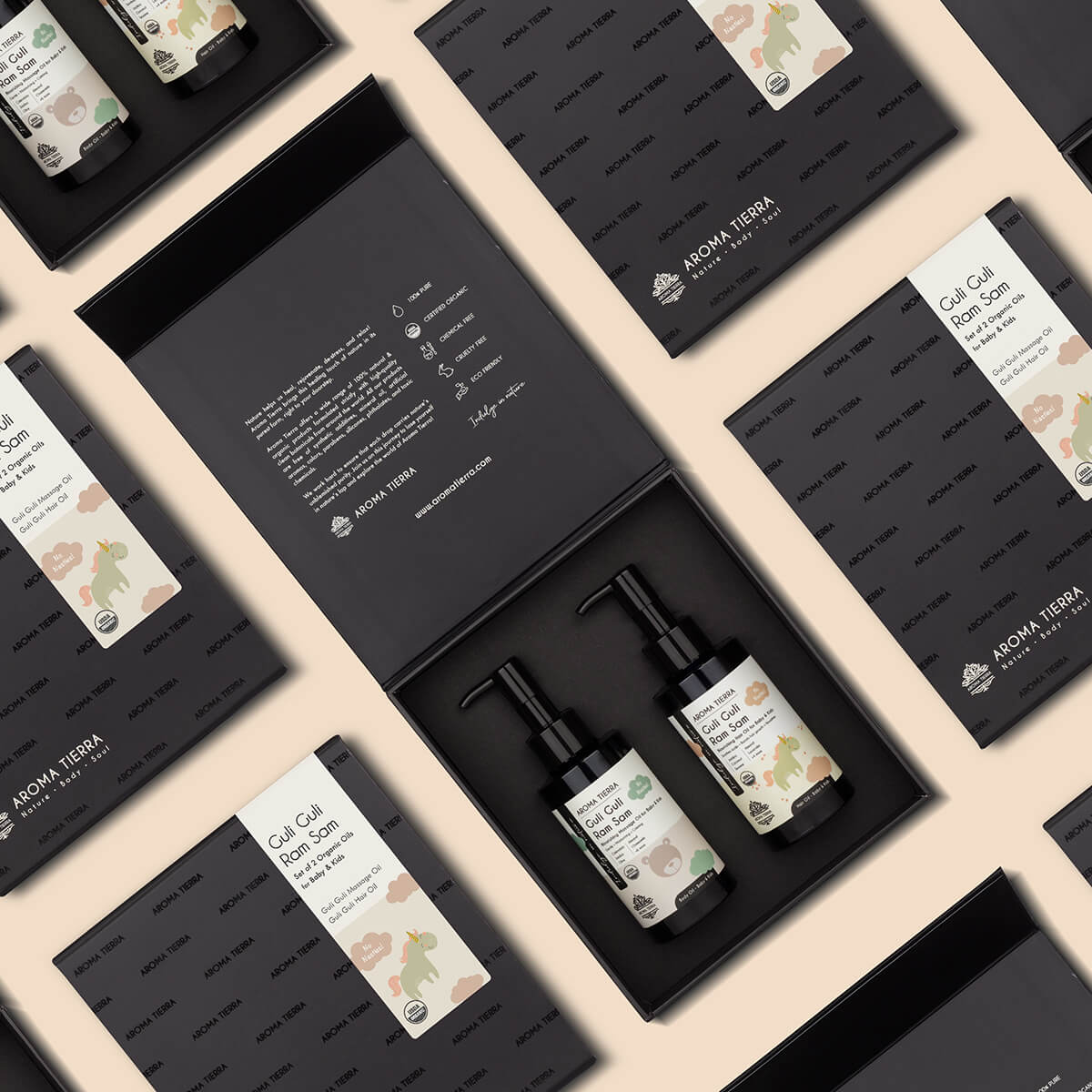 Best body hair and body oils for baby and kids by Aroma Tierra, for gifting
