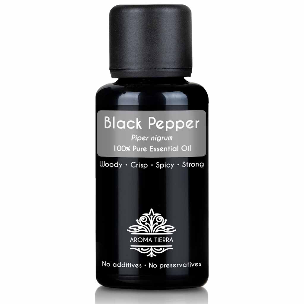 Pure black  pepper essential oil natural therapeutic  grade, 30 ml. 
