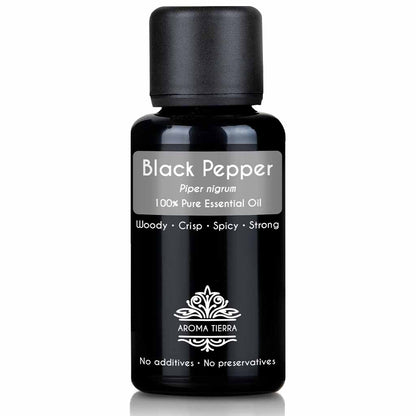 Pure black  pepper essential oil natural therapeutic  grade, 30 ml. 
