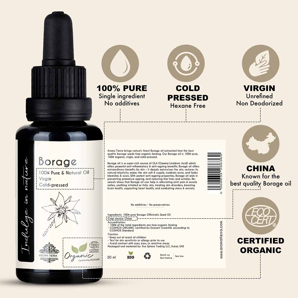 Organic Borage Oil  from China, moisturize and nourish dry hair. 