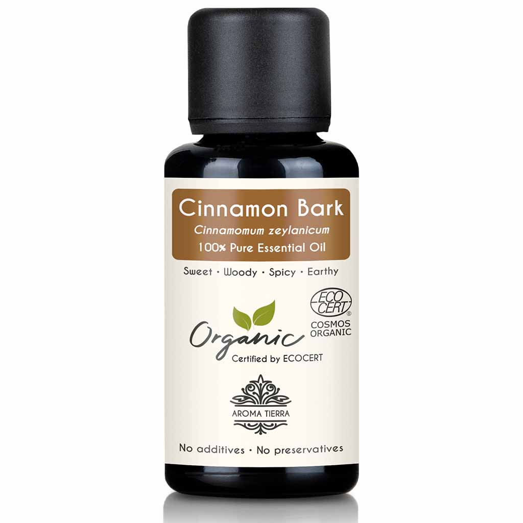 Organic cinnamon bark oil natural edible food grade, 30 ml. 