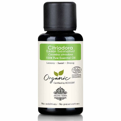 Organic citriodora oil natural therapeutic grade, 30 ml. 