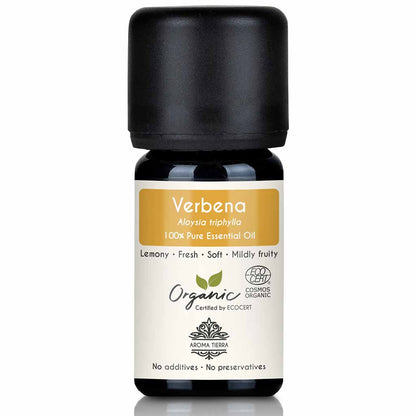 Organic verbena essential oil natural therapeutic grade, 5 ml. 
