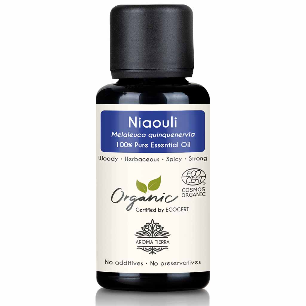 Organic niaouli essential oil natural therapeutic grade, 30 ml. 