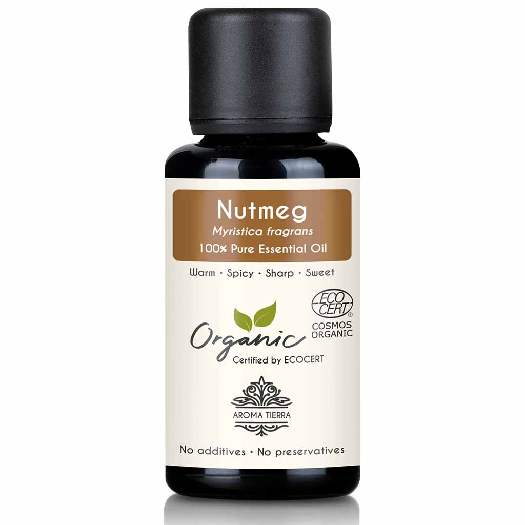 organic nutmeg oil therapeutic grade for skin hair