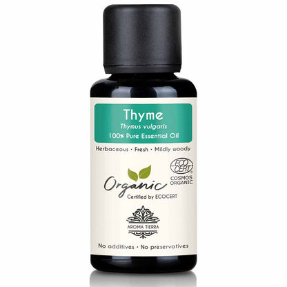 Organic thyme essential oil natural therapeutic grade, 30 ml. 