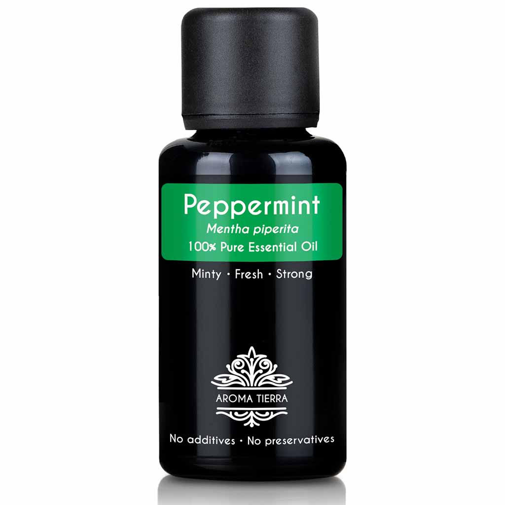 Aroma Tierra Peppermint essential oil eliminates head lice, for concentration and mental clarity, 30 ml. 