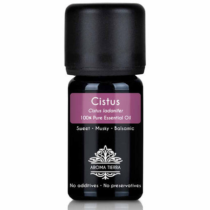 Pure Cistus essential oil natural therapeutic  grade, 5 ml. 
