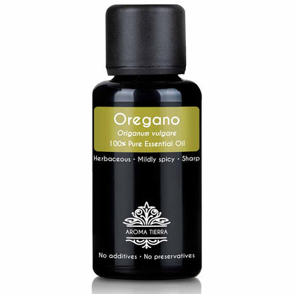 Aroma Tierra natural and pure Oregano essential oil therapeutic grade, 30 ml. 