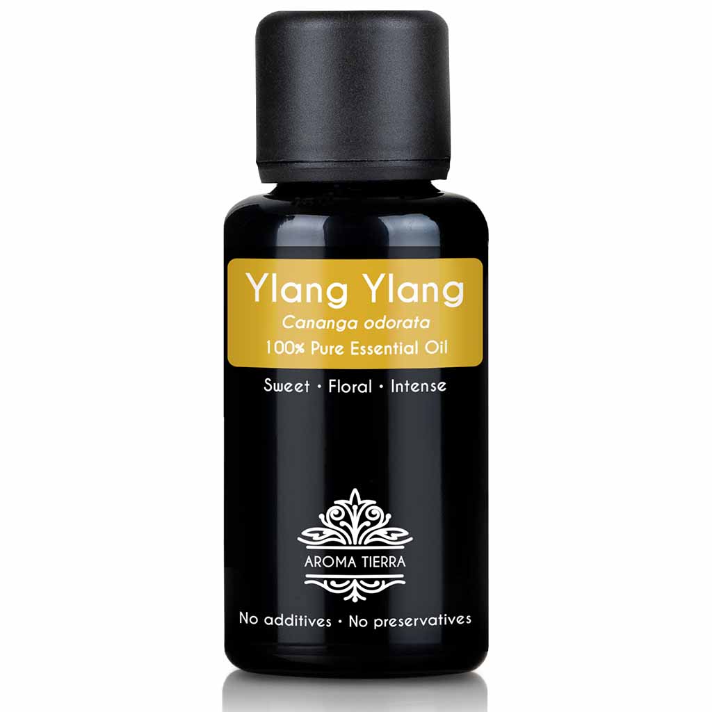 Aroma Tierra natural and pure Ylang ylang oil therapeutic grade, 30 ml. 