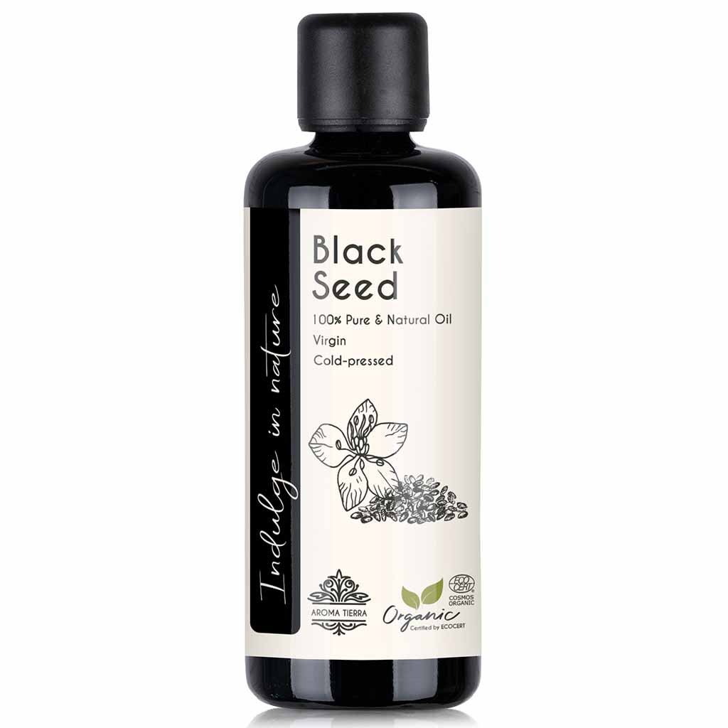 Huile de graines noires biologiques aroma tierra (nigella sativa cumin noir  - DIAYTAR SÉNÉGAL