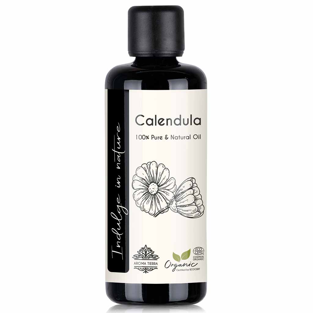 organic calendula oil extract skin healing