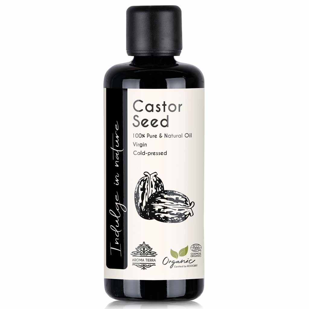 Organic Castor Oil (Castor Seed) - 100% Pure Cold Pressed Natural