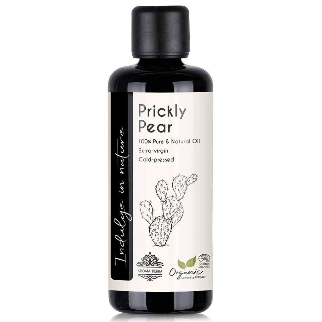 100% Pure Natural Organic Prickly Pear Carrier Oil lightens stretch marks, suitable for all skin types, 100ml.