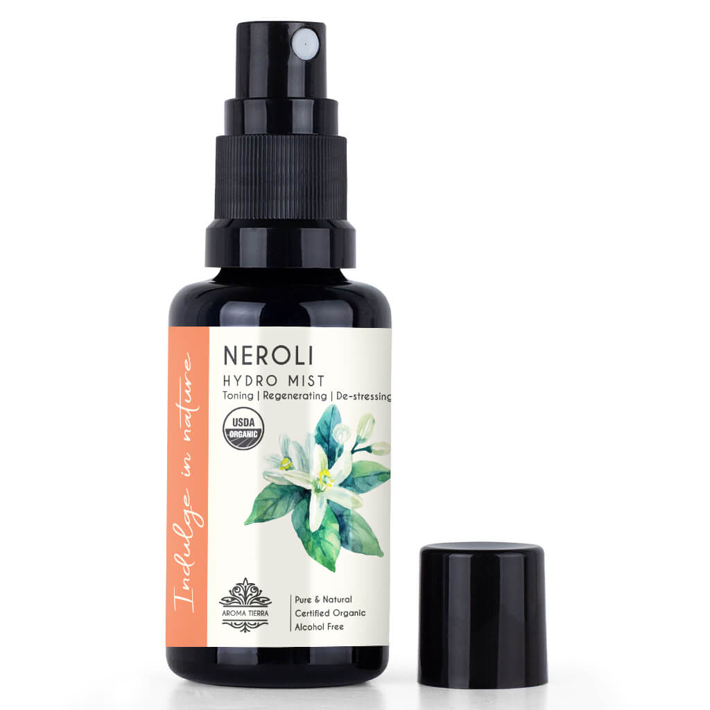 Neroli Hydro Mist - For Face, Toner, Relaxation - Hydrosol Water