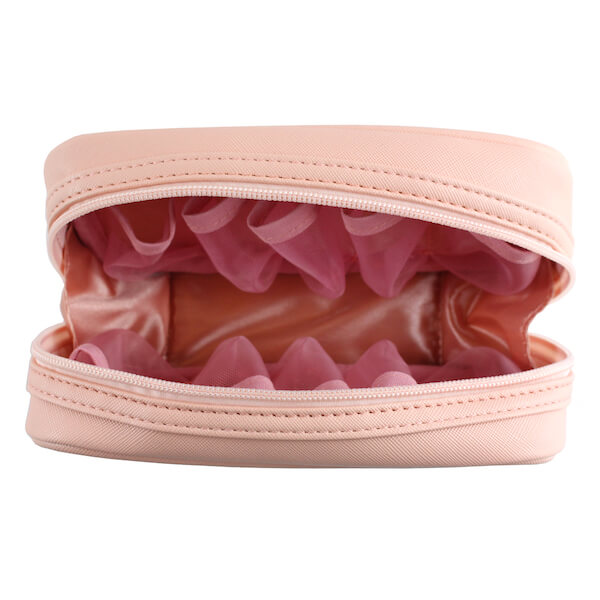 Best travel bag for essential oils, pink color. 