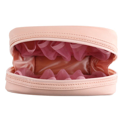 Best travel bag for essential oils, pink color. 